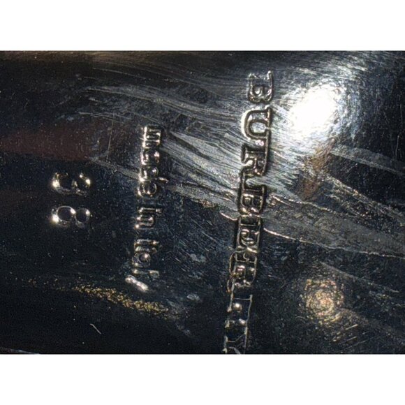 Burberry Patent Leather Brown Closed Toe Size 38 European Pre-Owned Good Cond - Picture 10 of 11